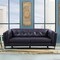 Armen Living Primrose Contemporary Sofa in Dark Metal Finish and Navy Genuine Leather LCPR3NV - alternate 8